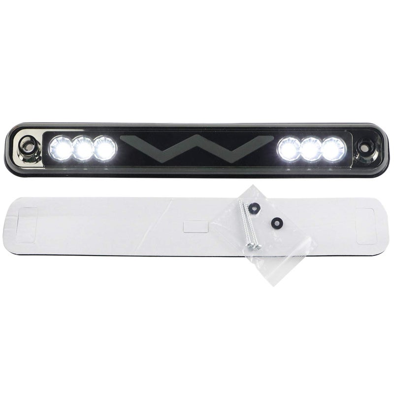 Tresound 3rd Third Brake Light for 88-99 Chevy/GMC C1500 C2500 K1500 K2500 Silverado Blazer LED Cargo Lamp High Mount Stop light (Chrome Housing Smoked Lens) - Image 5